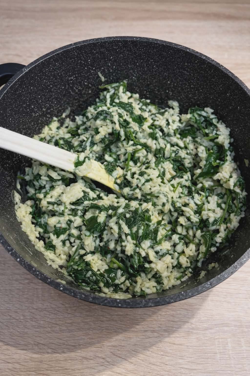 Risotto aux épinards et au parmesan