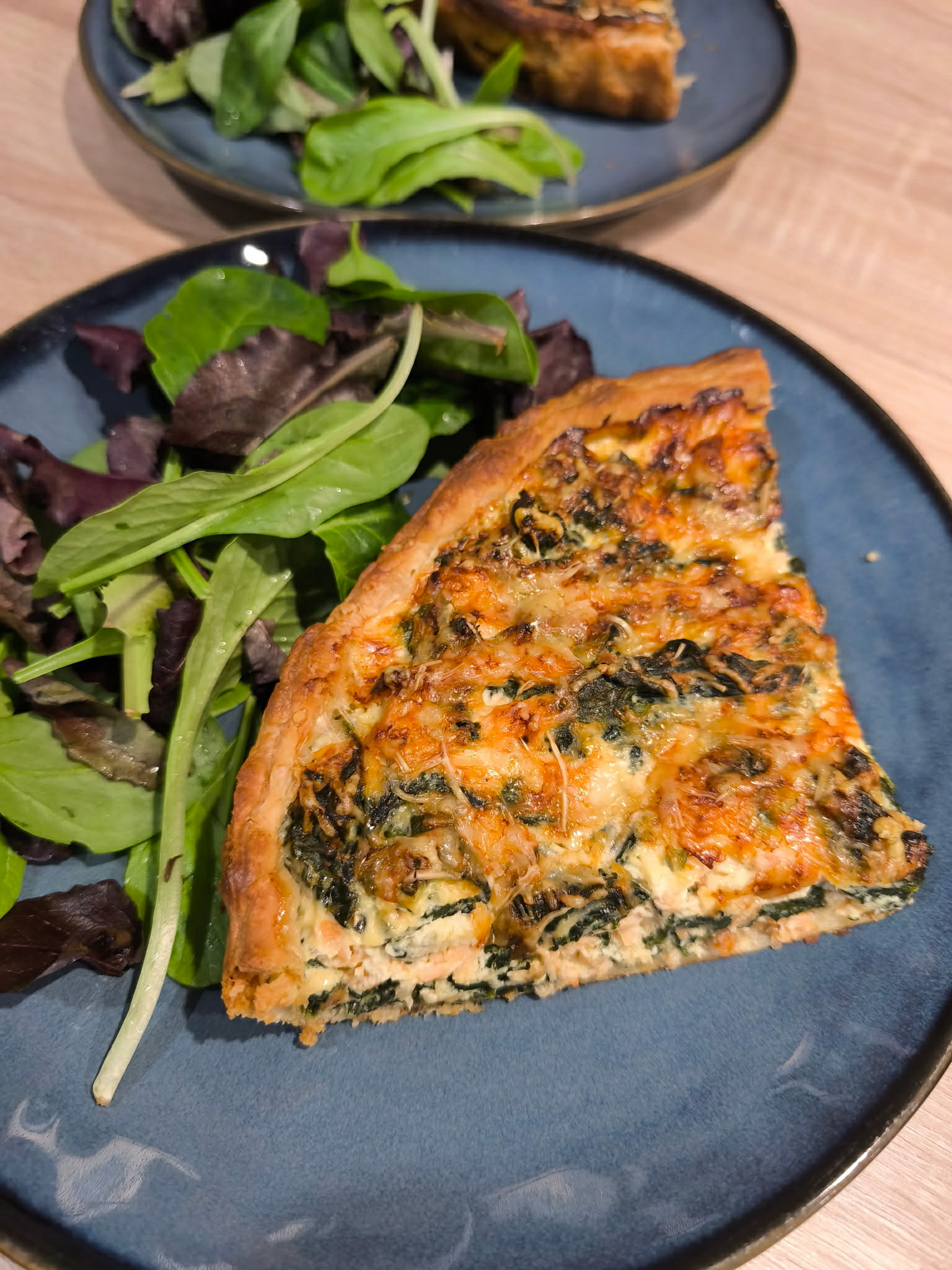 Quiche saumon et épinards